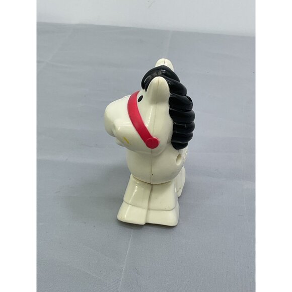 Vintage Fisher Price White Rocking Horse Little People Figure - Picture 5 of 5